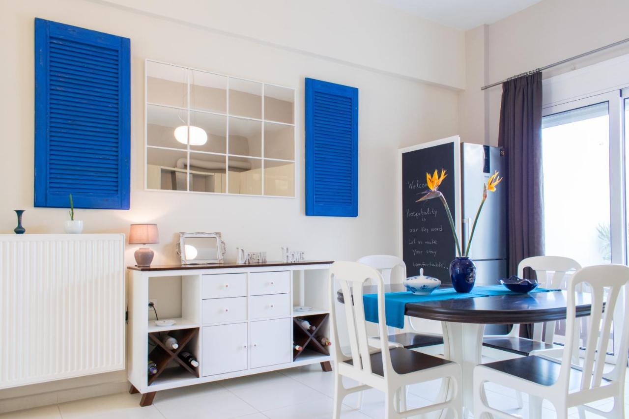 Blue Iris: Stylish Apartment Just 10 Minutes Walk From Old Town Chania Chania  Exterior foto