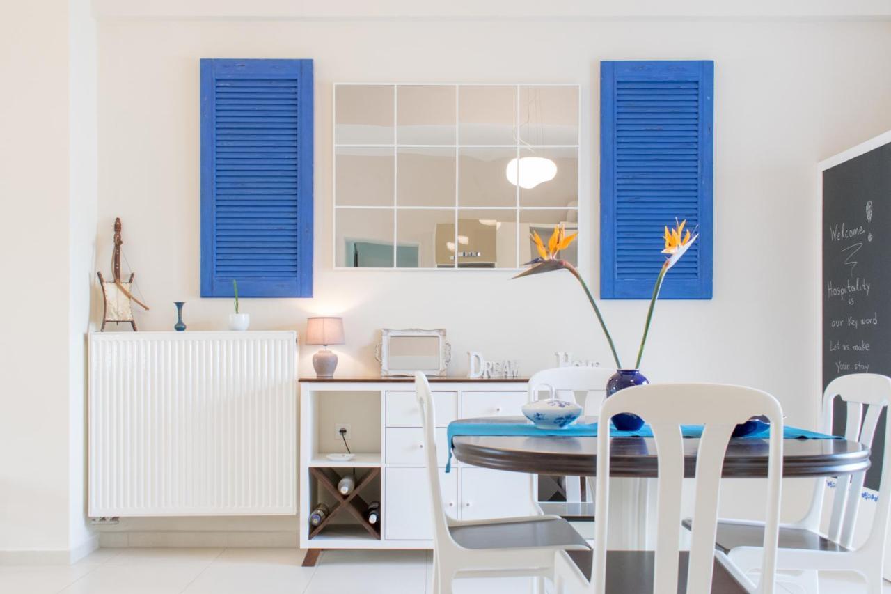 Blue Iris: Stylish Apartment Just 10 Minutes Walk From Old Town Chania Chania  Exterior foto